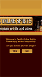 Mobile Screenshot of pacificonlinespirits.com